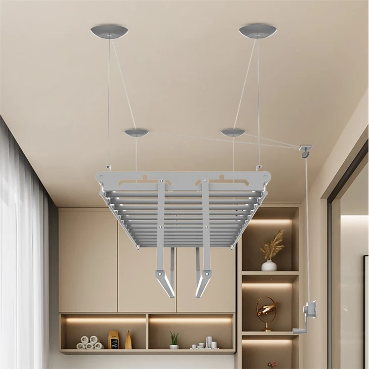 Hand Crank Laundry Drying Rack factory